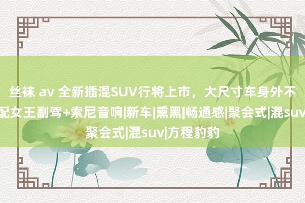 丝袜 av 全新插混SUV行将上市，大尺寸车身外不雅动感，配女王副驾+索尼音响|新车|熏黑|畅通感|聚会式|混suv|方程豹豹