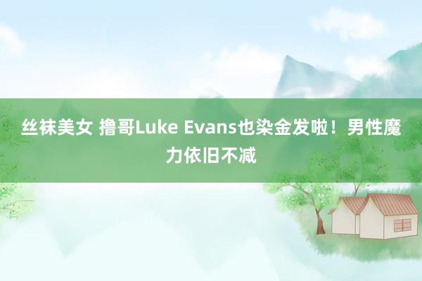 丝袜美女 撸哥Luke Evans也染金发啦！男性魔力依旧不减