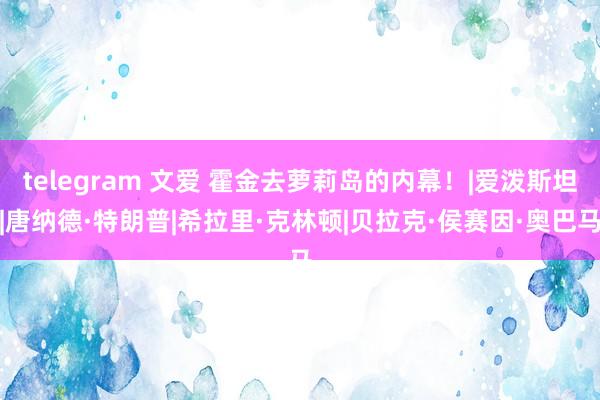 telegram 文爱 霍金去萝莉岛的内幕！|爱泼斯坦|唐纳德·特朗普|希拉里·克林顿|贝拉克·侯赛因·奥巴马